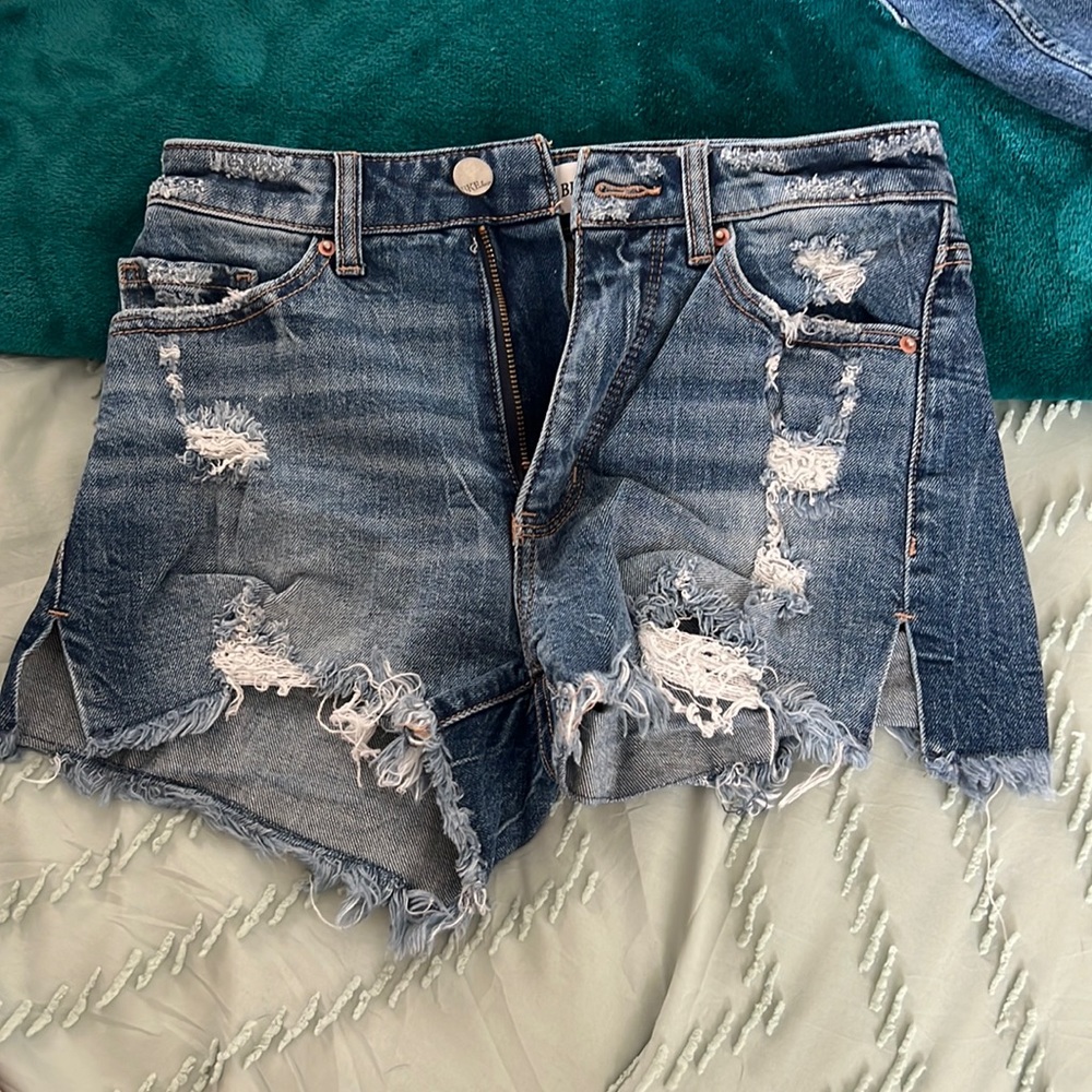 BKE Ripped Jean Shorts size 23 NEW W/O tags
